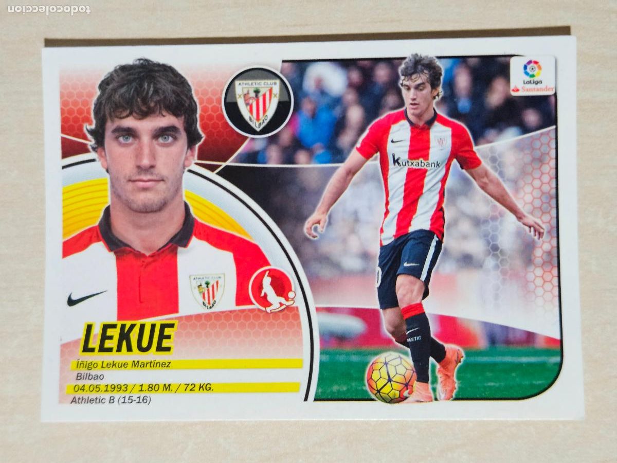 Cromos de f&uacute;tbol: 4B CROMO LEKUE - ESTE 2016 17 - 16 17 - CROMO SIN PEGAR - ATHLETIC DE BILBAO
