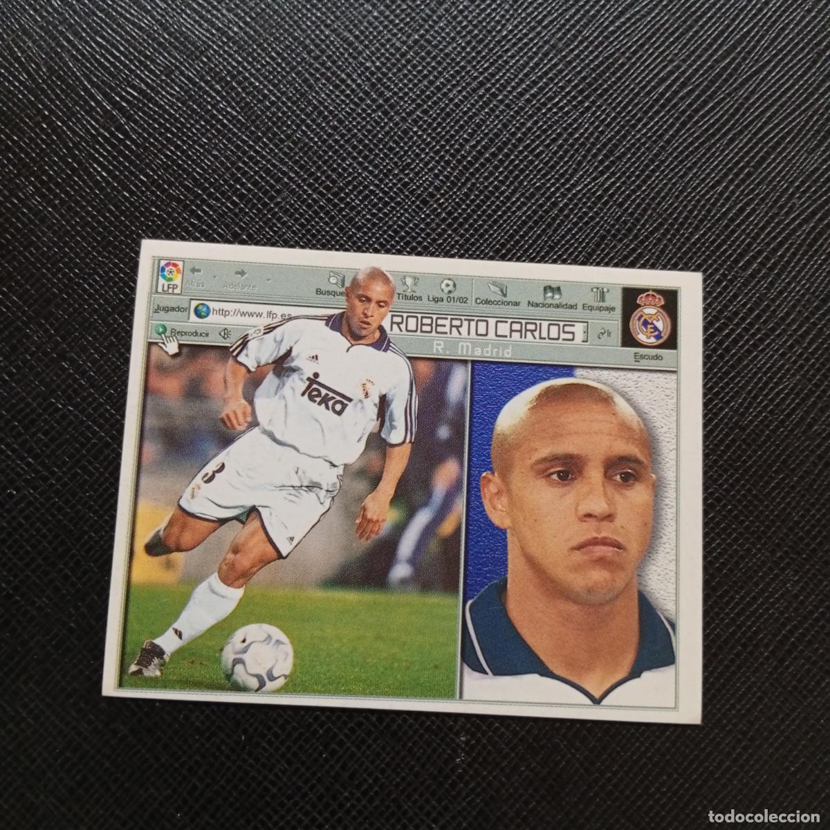 Cromos de f&uacute;tbol: ROBERTO CARLOS REAL MADRID ESTE 2001 2002 CROMO FUTBOL 01 02 LIGA - SIN PEGAR - A58 PG424