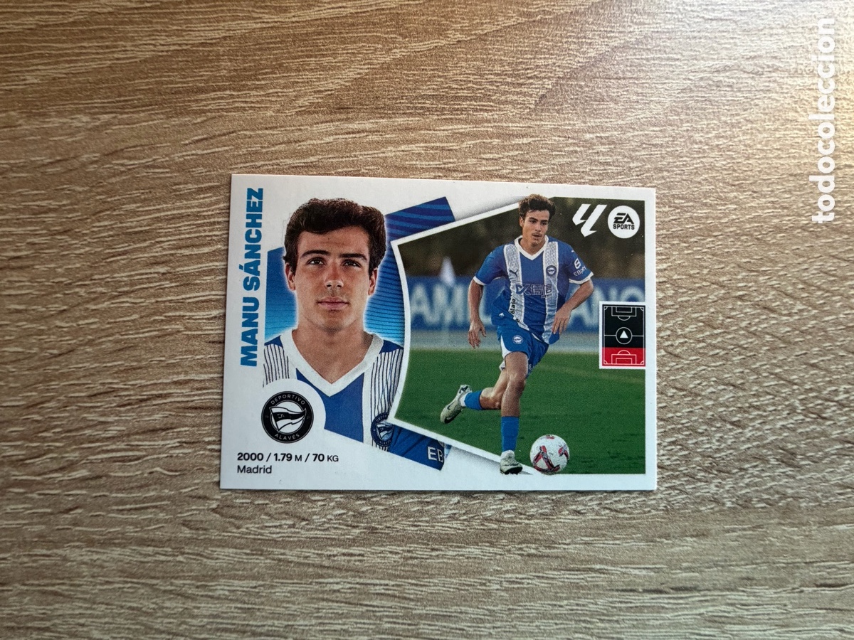 Cromos de f&uacute;tbol: 10 BIS MANU S&Aacute;NCHEZ COLOCA CROMOS ESTE LALIGA 2024 2025 24 25 DEPORTIVO ALAV&Eacute;S