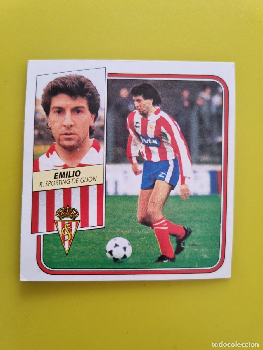 Cromos de f&uacute;tbol: CROMO FUTBOL LIGA ESTE 89 90 1989 1990 NUNCA PEGADO SIN PEGAR EMILIO SPORTING GIJON AR926