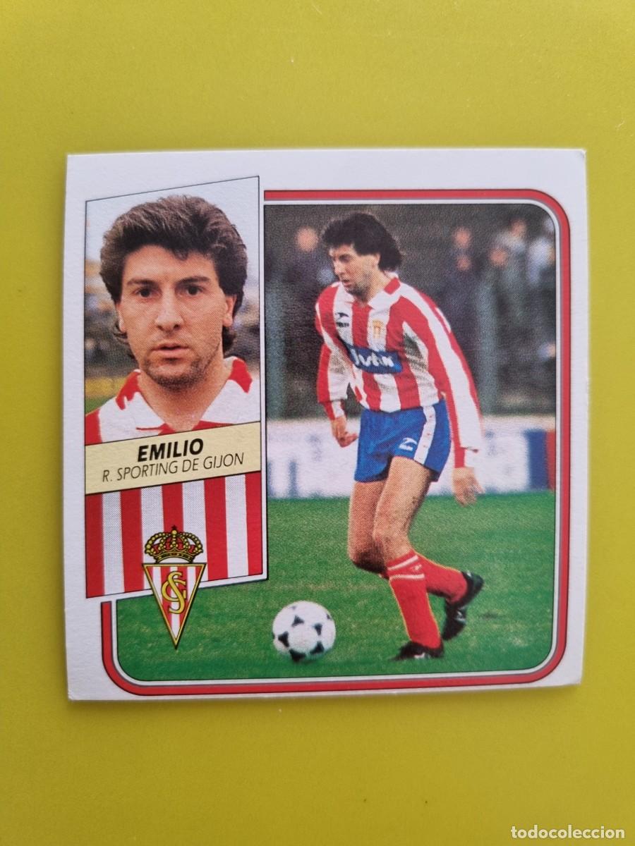 Cromos de f&uacute;tbol: CROMO FUTBOL LIGA ESTE 89 90 1989 1990 NUNCA PEGADO SIN PEGAR EMILIO SPORTING GIJON AR926