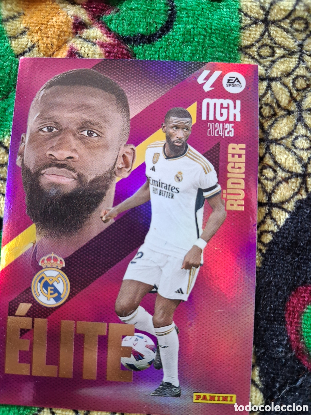 Cromos de f&uacute;tbol: R&uuml;diger Real Madrid &Eacute;LITE n&deg;15 / PANINI MEGACRACKS 2024/2025