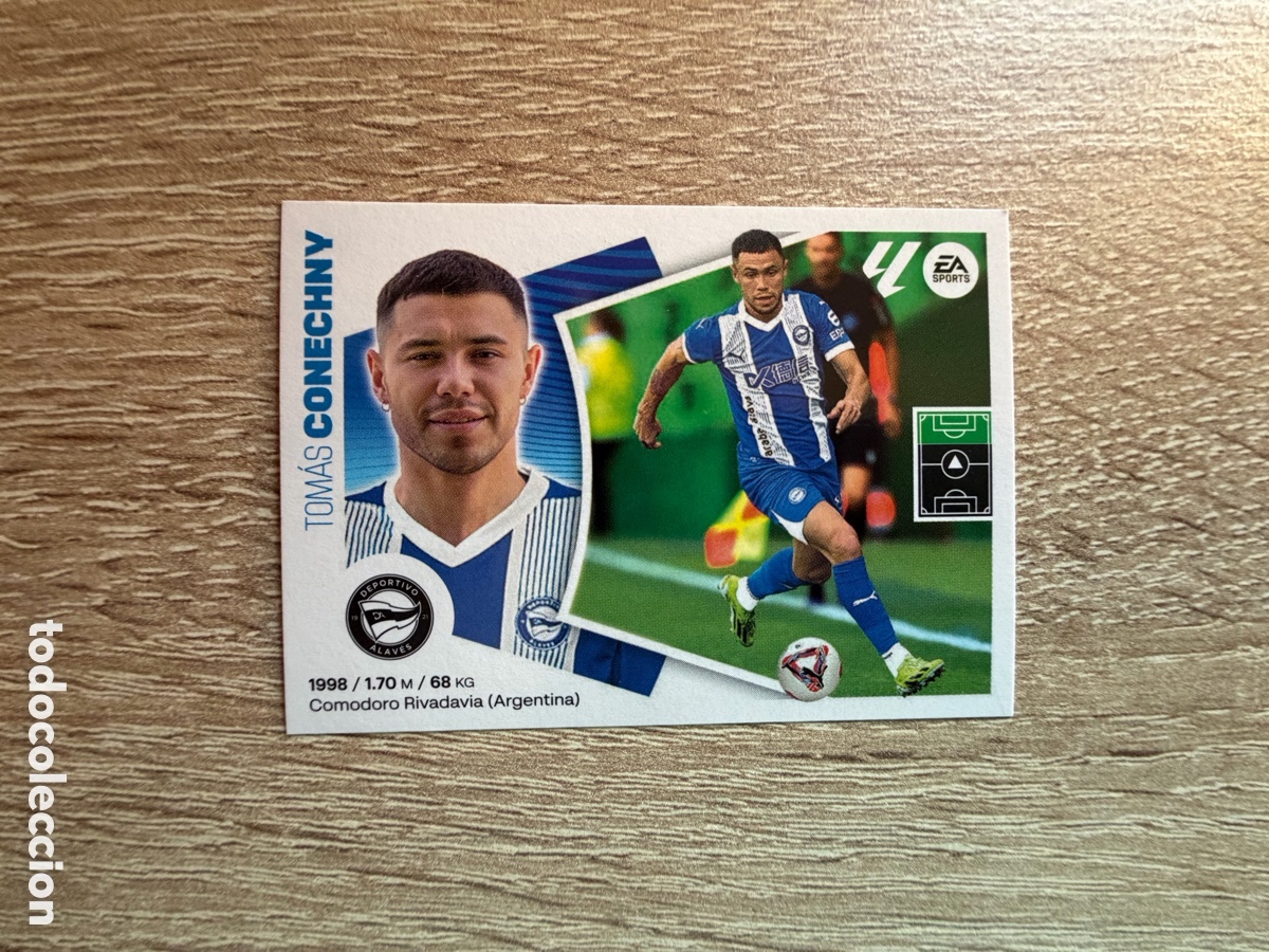 Cromos de f&uacute;tbol: 18 BIS CONECHNY COLOCA CROMOS ESTE LALIGA 2024 2025 24 25 DEPORTIVO ALAV&Eacute;S