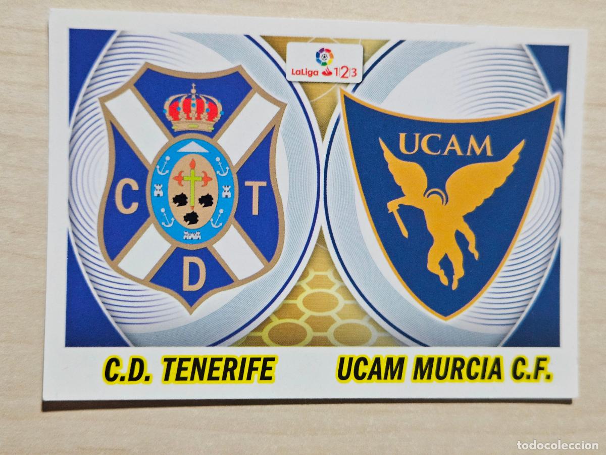 Cromos de f&uacute;tbol: 10 CROMO ESCUDO 2&ordf; DIVISION - ESTE 2016 17 - 16 17 - CROMO SIN PEGAR - TENERIFE/MURCIA