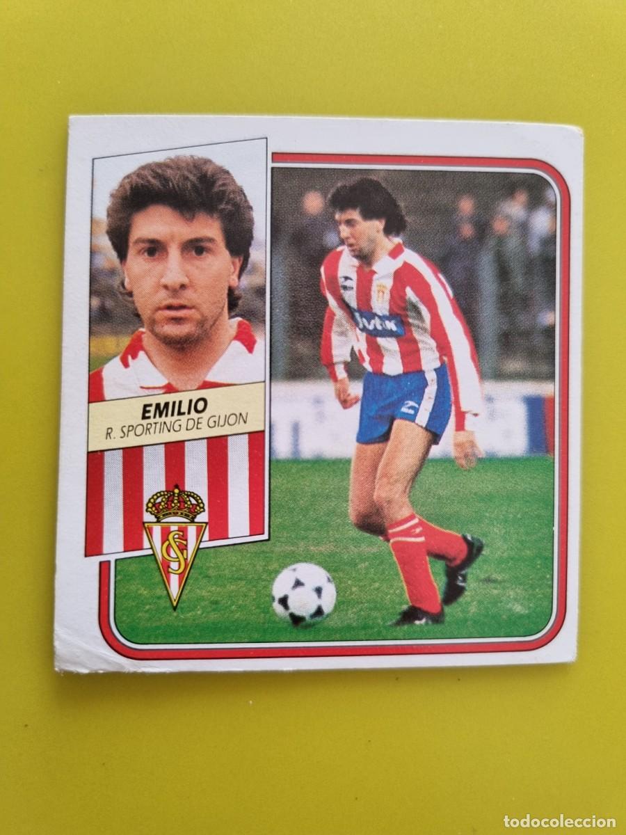 Cromos de f&uacute;tbol: CROMO FUTBOL LIGA ESTE 89 90 1989 1990 NUNCA PEGADO SIN PEGAR EMILIO SPORTING GIJON AR926
