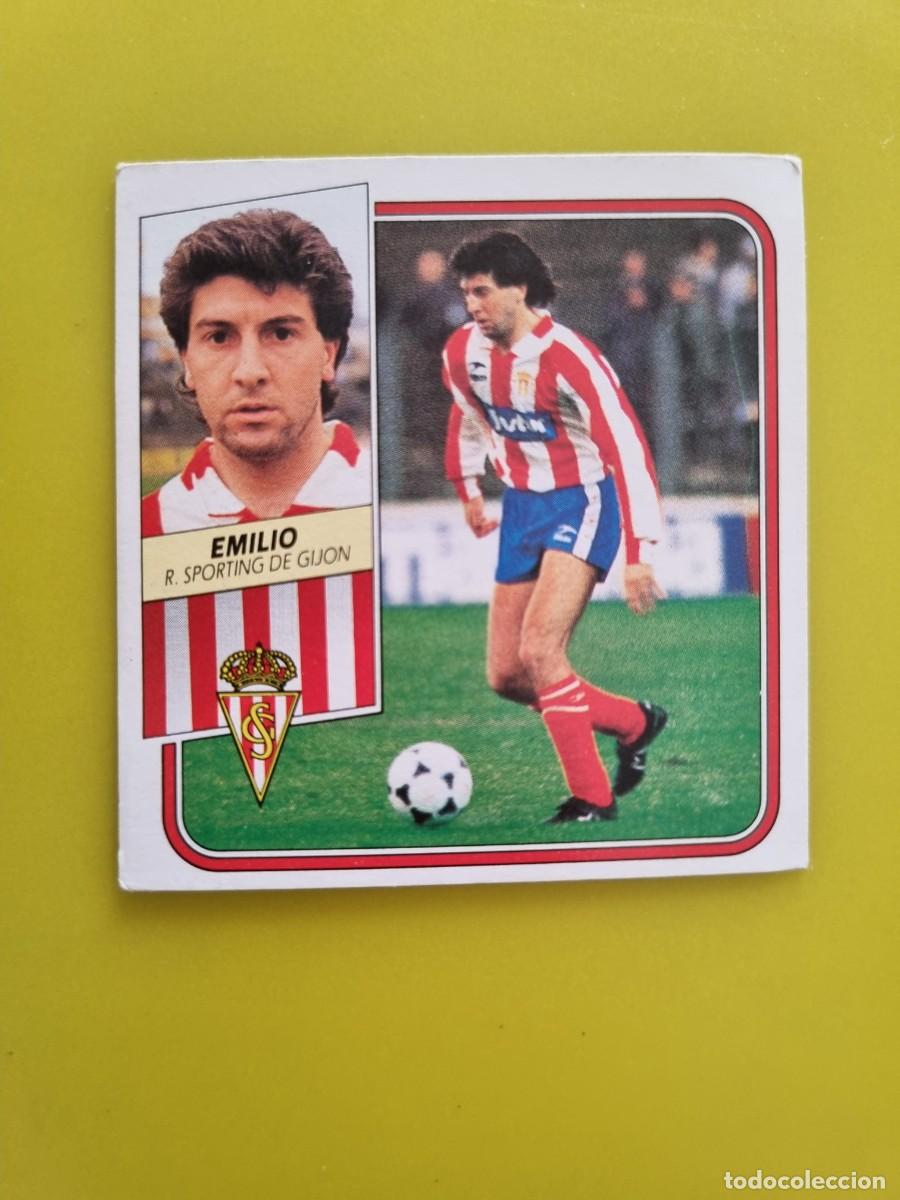 Cromos de f&uacute;tbol: CROMO FUTBOL LIGA ESTE 89 90 1989 1990 NUNCA PEGADO SIN PEGAR EMILIO SPORTING GIJON AR926