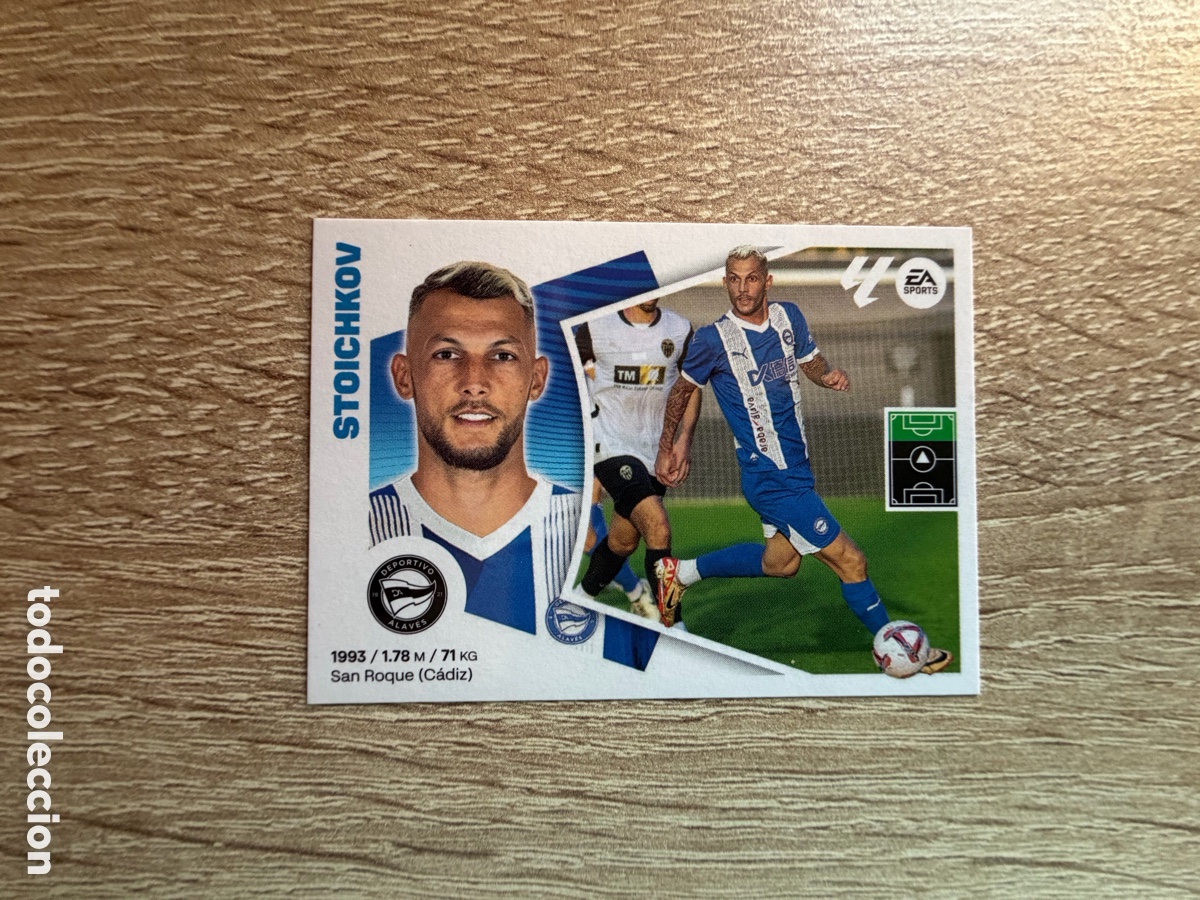 Cromos de f&uacute;tbol: 5 STOICHKOV &Uacute;LTIMOS FICHAJES CROMOS ESTE LALIGA 2024 2025 24 25 DEPORTIVO ALAV&Eacute;S