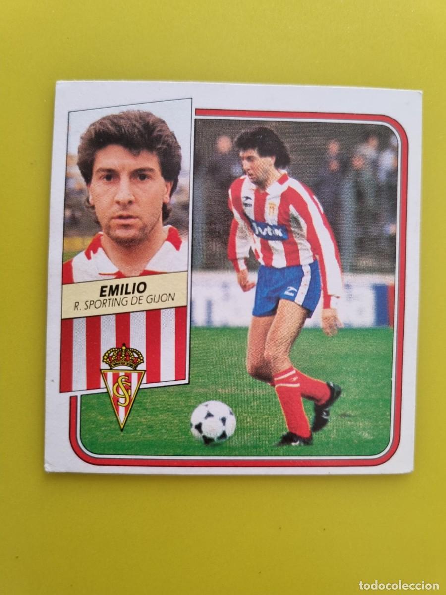 Cromos de f&uacute;tbol: CROMO FUTBOL LIGA ESTE 89 90 1989 1990 NUNCA PEGADO SIN PEGAR EMILIO SPORTING GIJON AR926