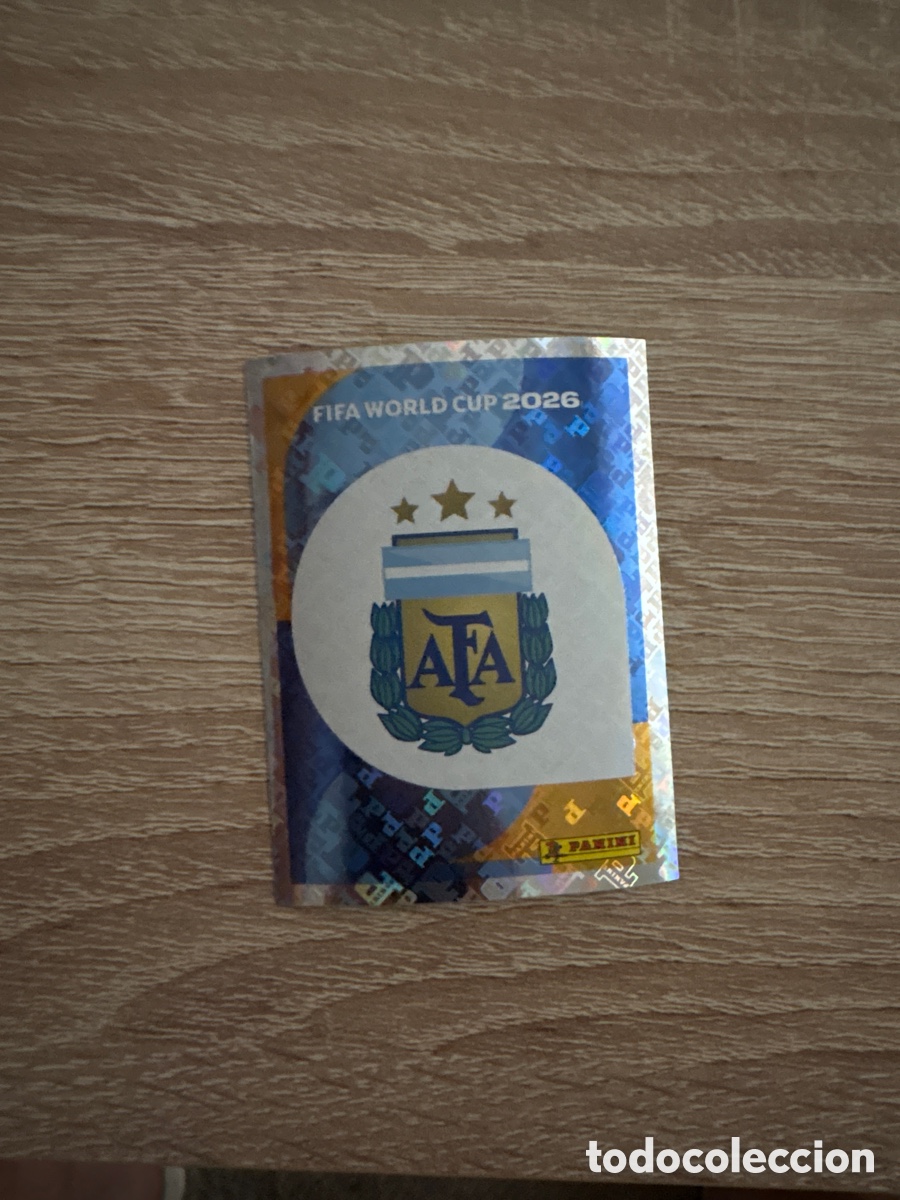 Cromos de f&uacute;tbol: Cromo Escudo Argentina mundial 2026 Panini