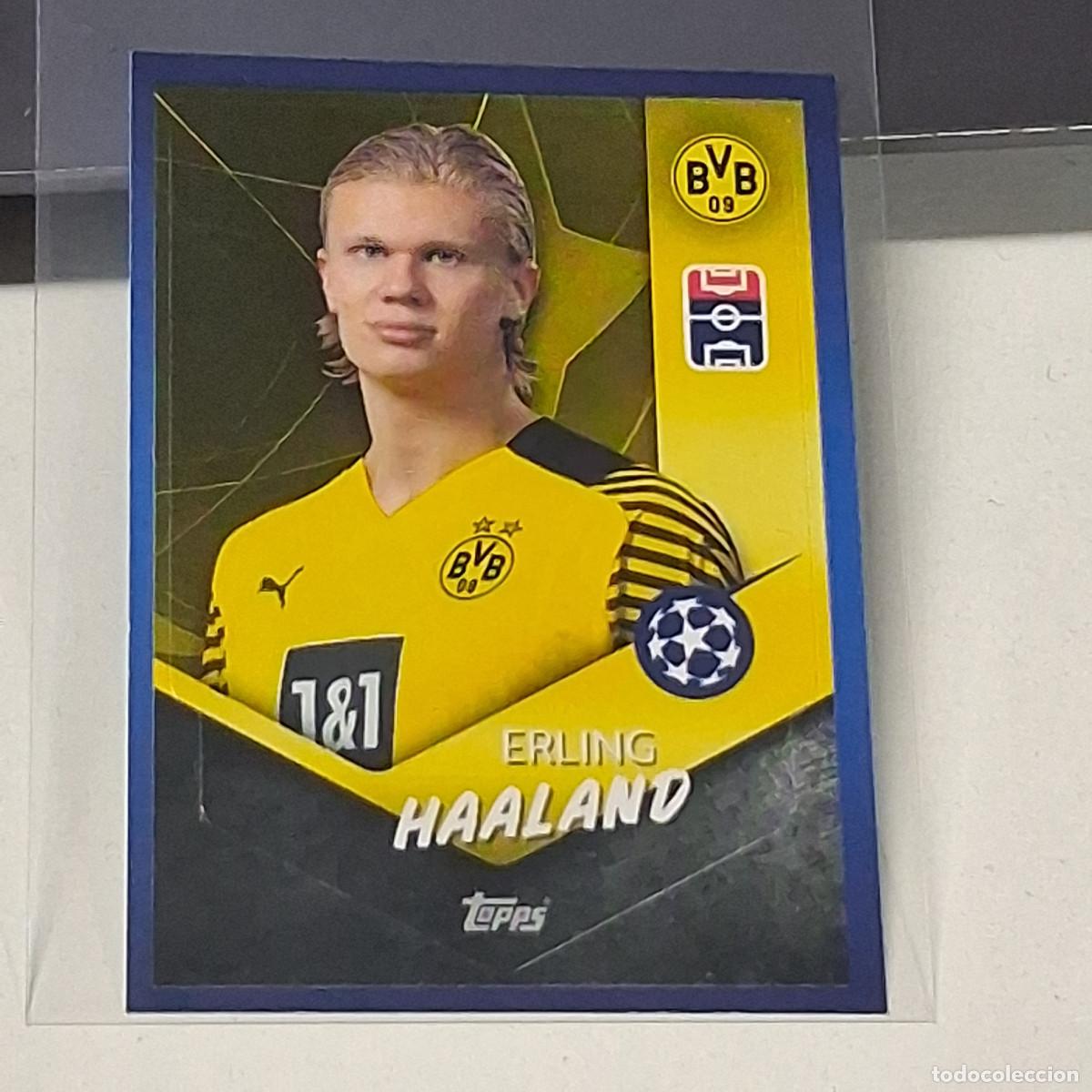Cromos de f&uacute;tbol: D9 246 ERLING HAALAND BORUSSIA DORTMUND TOPPS 2021 2022 STICKERS 21 22 UEFA CHAMPIONS LEAGUE