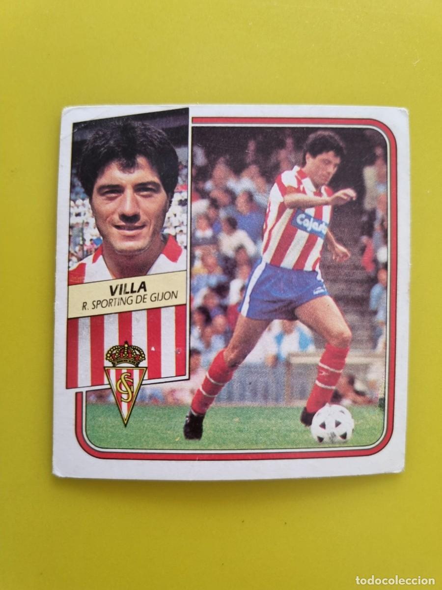 Cromos de f&uacute;tbol: CROMO FUTBOL LIGA ESTE 89 90 1989 1990 NUNCA PEGADO SIN PEGAR VILLA SPORTING GIJON AR926