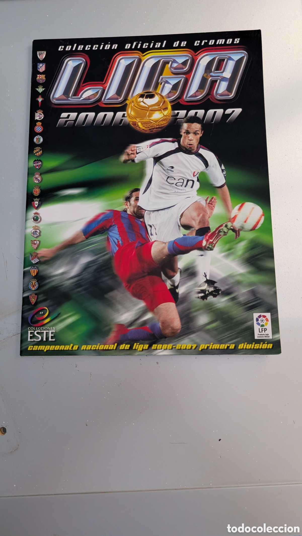 Cromos de Futebol: ALBUM PLANCHA VACIO LIGA ESTE 2006/07 06 07 VERSION CON PRECIO NUNCA TUVO CROMOS PEGADOS
