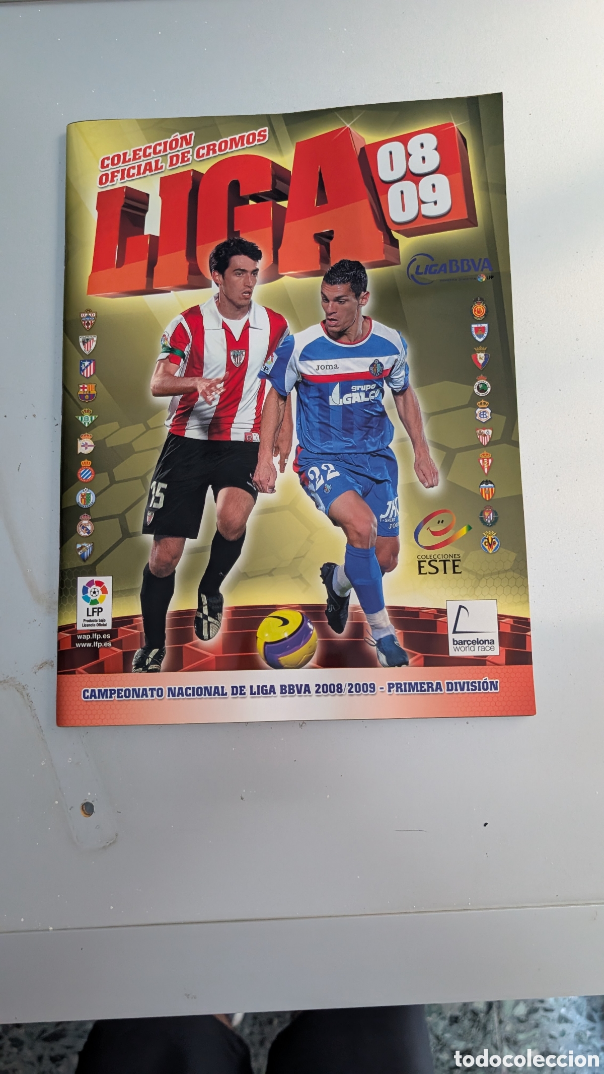 Cromos de Futebol: ALBUM INCOMPLETO CON MASOUD SHOJAEI PEGADO LIGA ESTE 2008/09 08 09 MUY BUEN ESTADO GENERAL