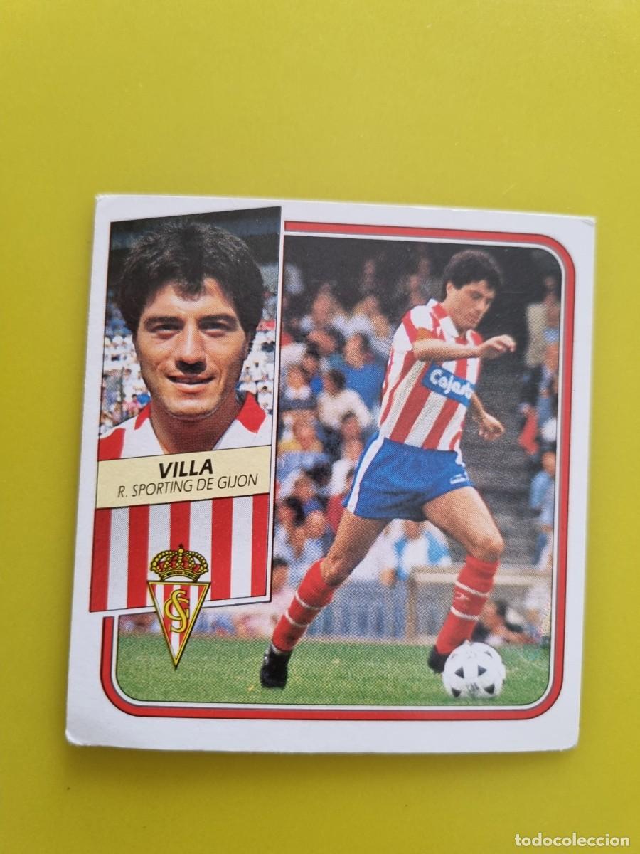 Fu&szlig;ball-Sticker: CROMO FUTBOL LIGA ESTE 89 90 1989 1990 NUNCA PEGADO SIN PEGAR VILLA SPORTING GIJON AR926