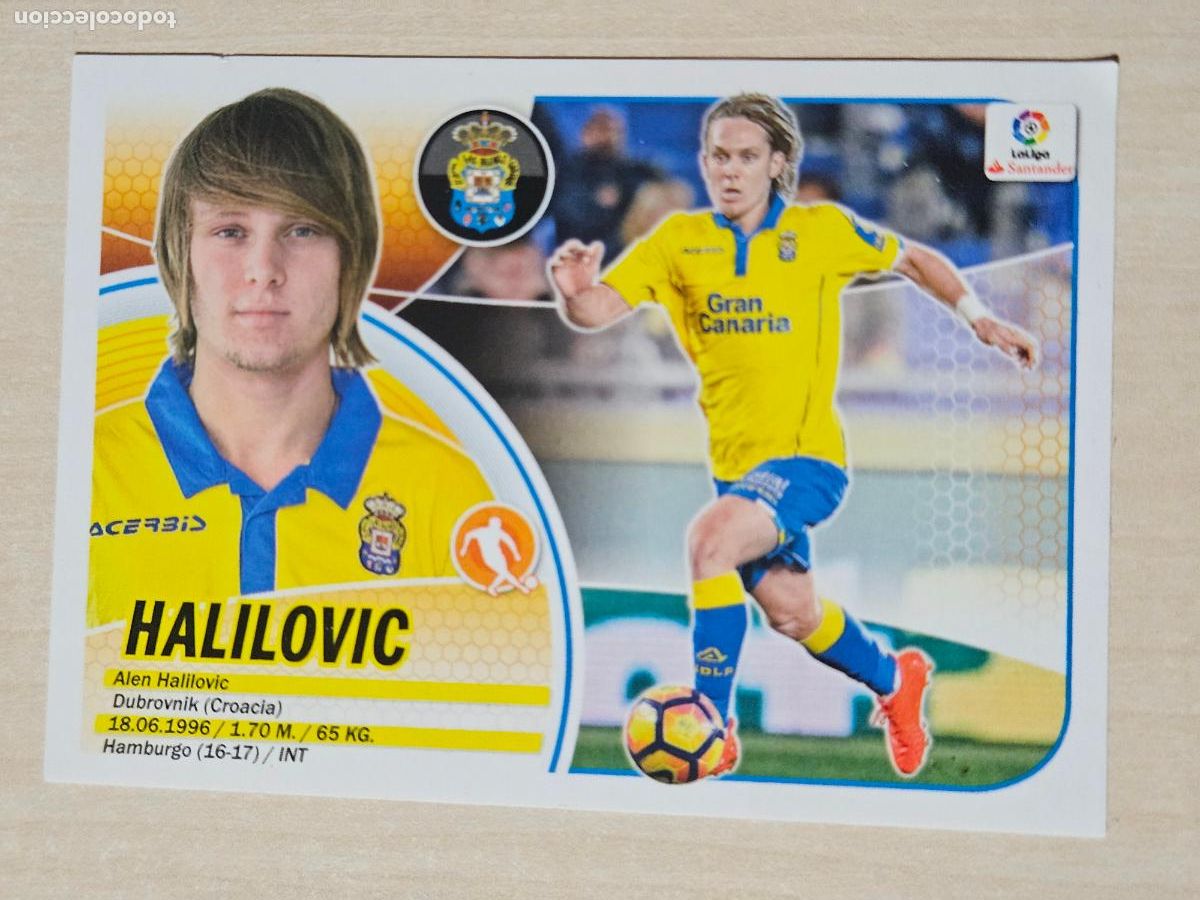 Fu&szlig;ball-Sticker: EDICIONES ESTE 2016 17 FICHAJE INVIERNO N&ordm; 16 HALILOVIC - CROMO SIN PEGAR
