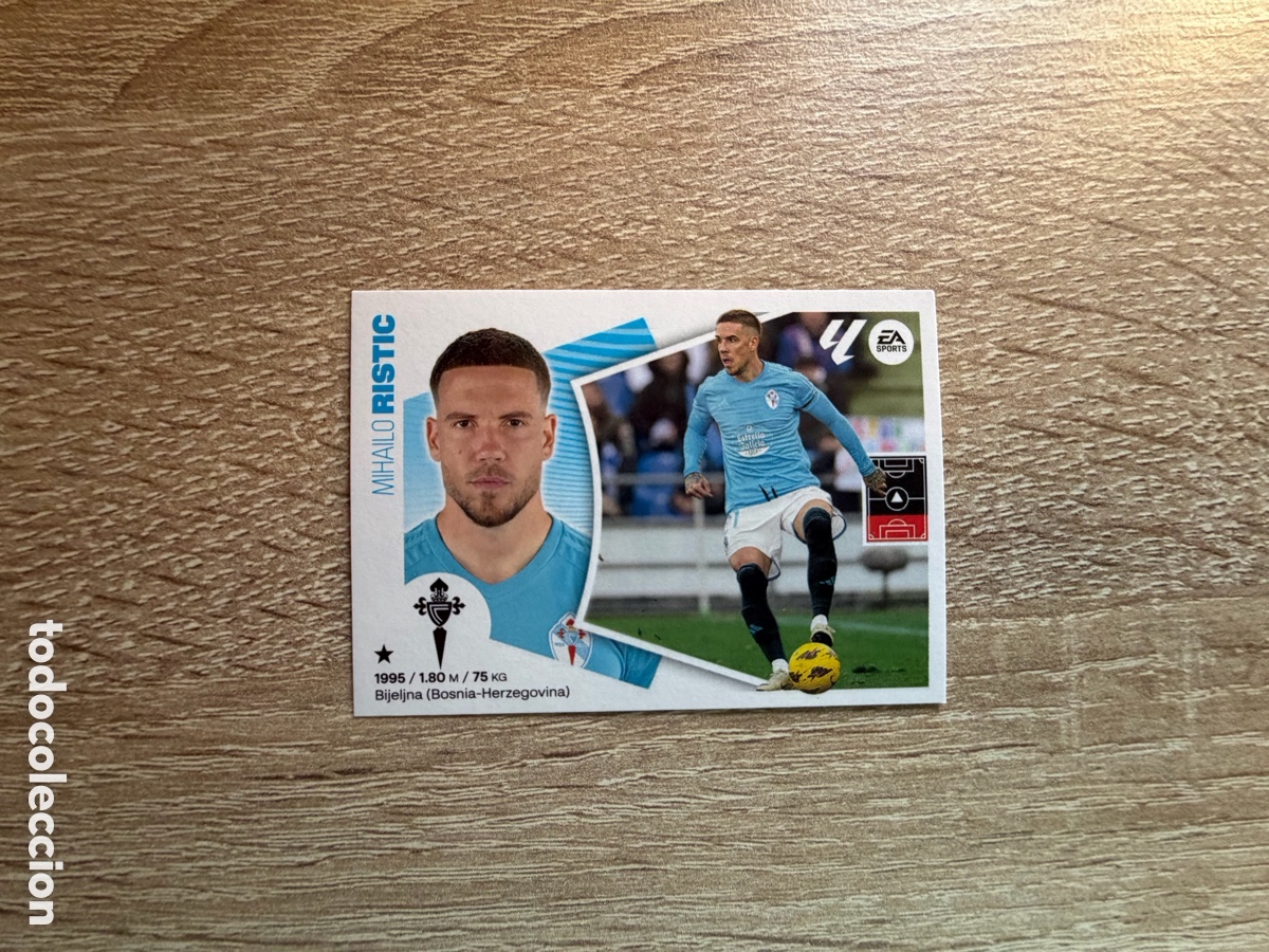 Cromos de f&uacute;tbol: 10 BIS RISTIC COLOCA CROMOS ESTE LALIGA 2024 2025 24 25 RC CELTA DE VIGO