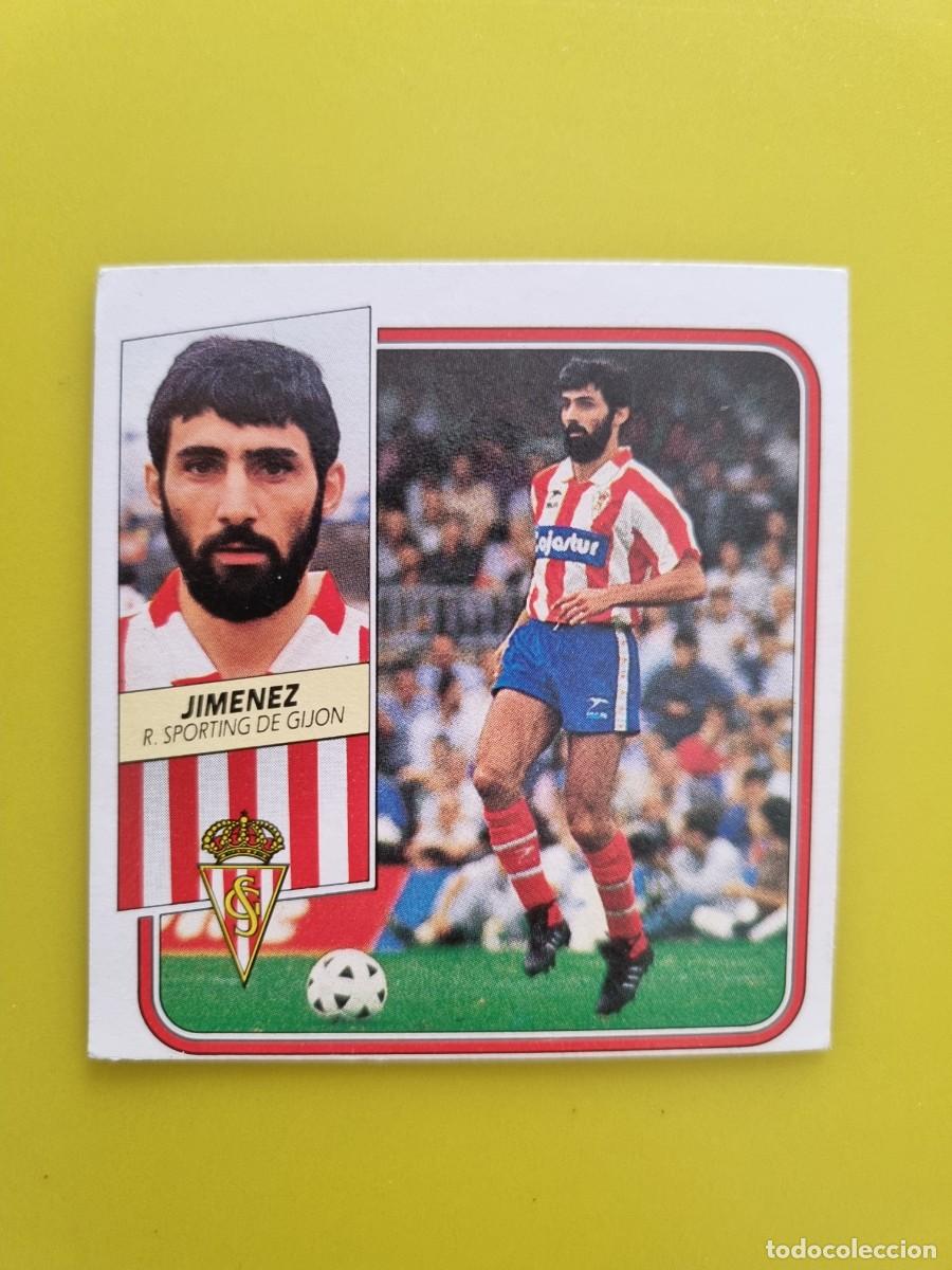 Cromos de f&uacute;tbol: CROMO FUTBOL LIGA ESTE 89 90 1989 1990 NUNCA PEGADO SIN PEGAR JIMENEZ SPORTING GIJON AR926