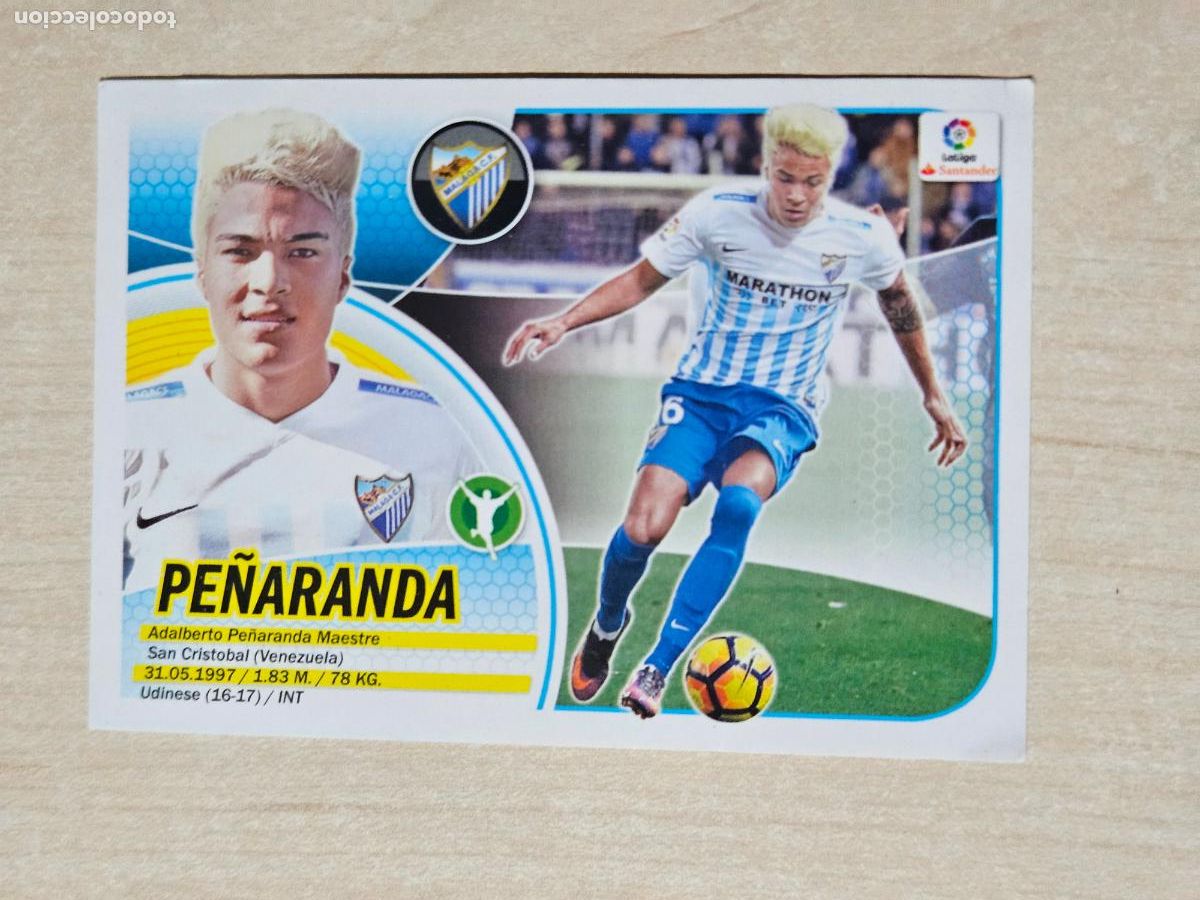 Cromos de f&uacute;tbol: EDICIONES ESTE 2016 17 FICHAJE INVIERNO N&ordm; 28 PE&Ntilde;ARANDA - CROMO SIN PEGAR