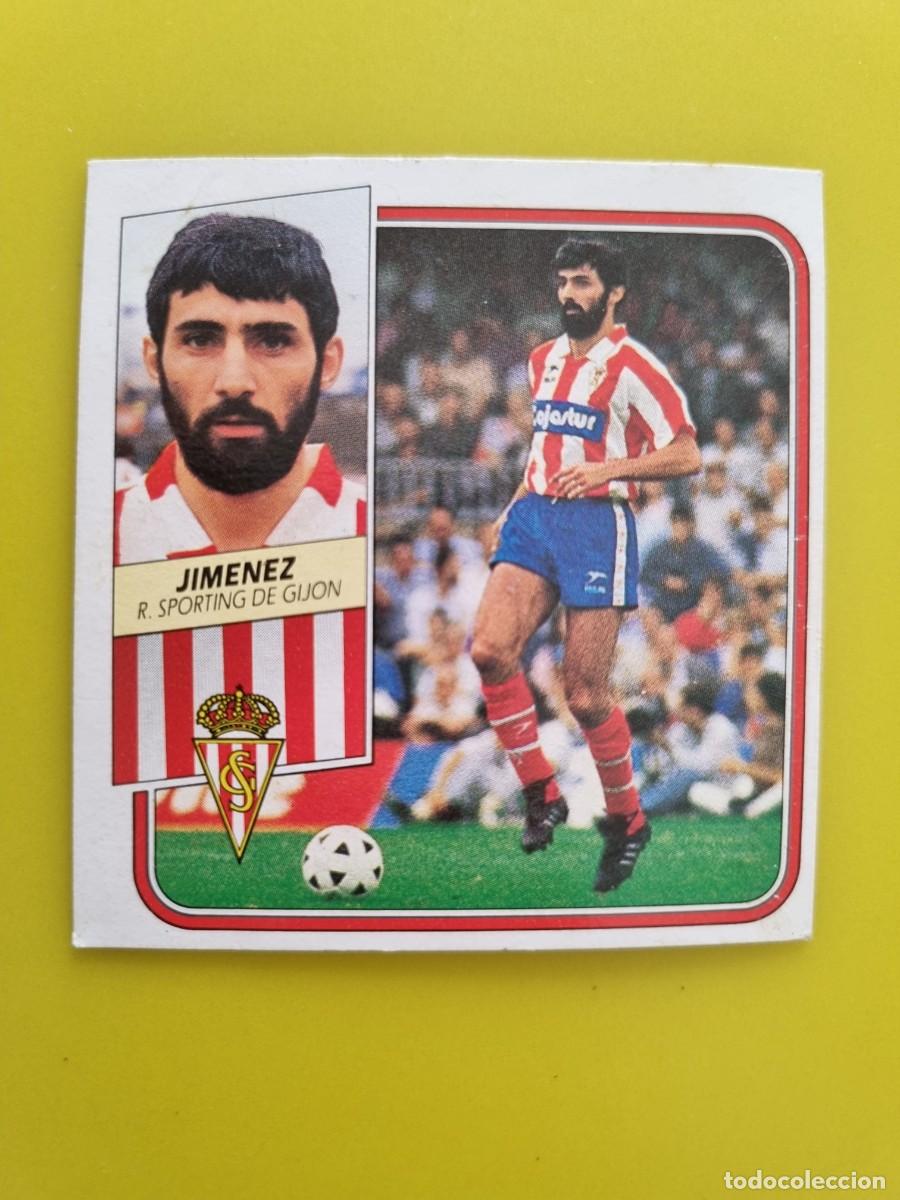 Cromos de f&uacute;tbol: CROMO FUTBOL LIGA ESTE 89 90 1989 1990 NUNCA PEGADO SIN PEGAR JIMENEZ SPORTING GIJON AR926