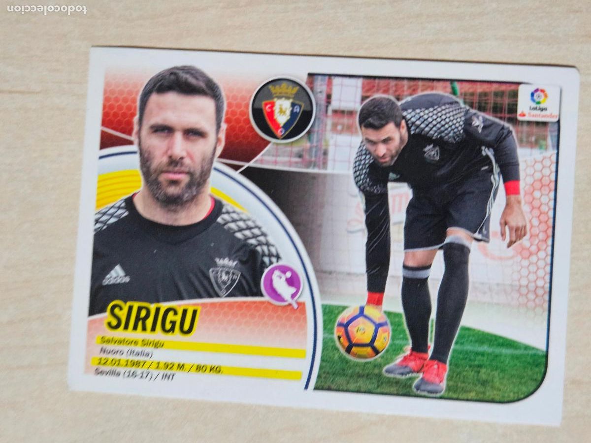 Cromos de f&uacute;tbol: EDICIONES ESTE 2016 17 FICHAJE INVIERNO N&ordm; 29 SIRIGU - CROMO SIN PEGAR