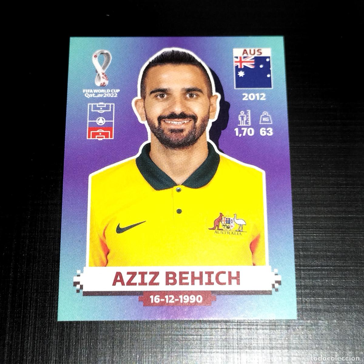 Cromos de f&uacute;tbol: AUS 5 AZIZ BEHICH AUSTRALIA CROMOS STICKER MUNDIAL QTAR 22 2022 FIFA WORLD CUP PANINI