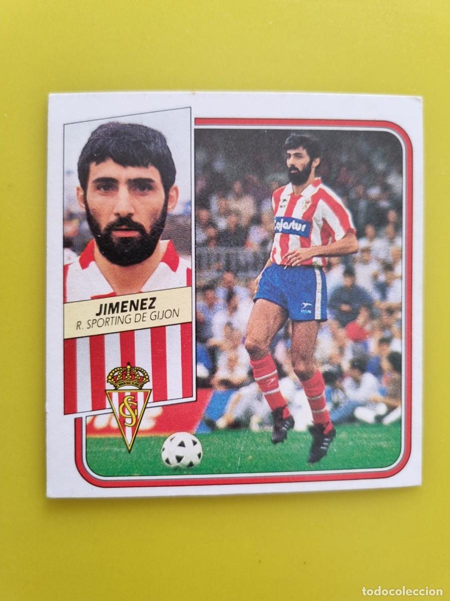 Cromos de f&uacute;tbol: CROMO FUTBOL LIGA ESTE 89 90 1989 1990 NUNCA PEGADO SIN PEGAR JIMENEZ SPORTING GIJON AR926