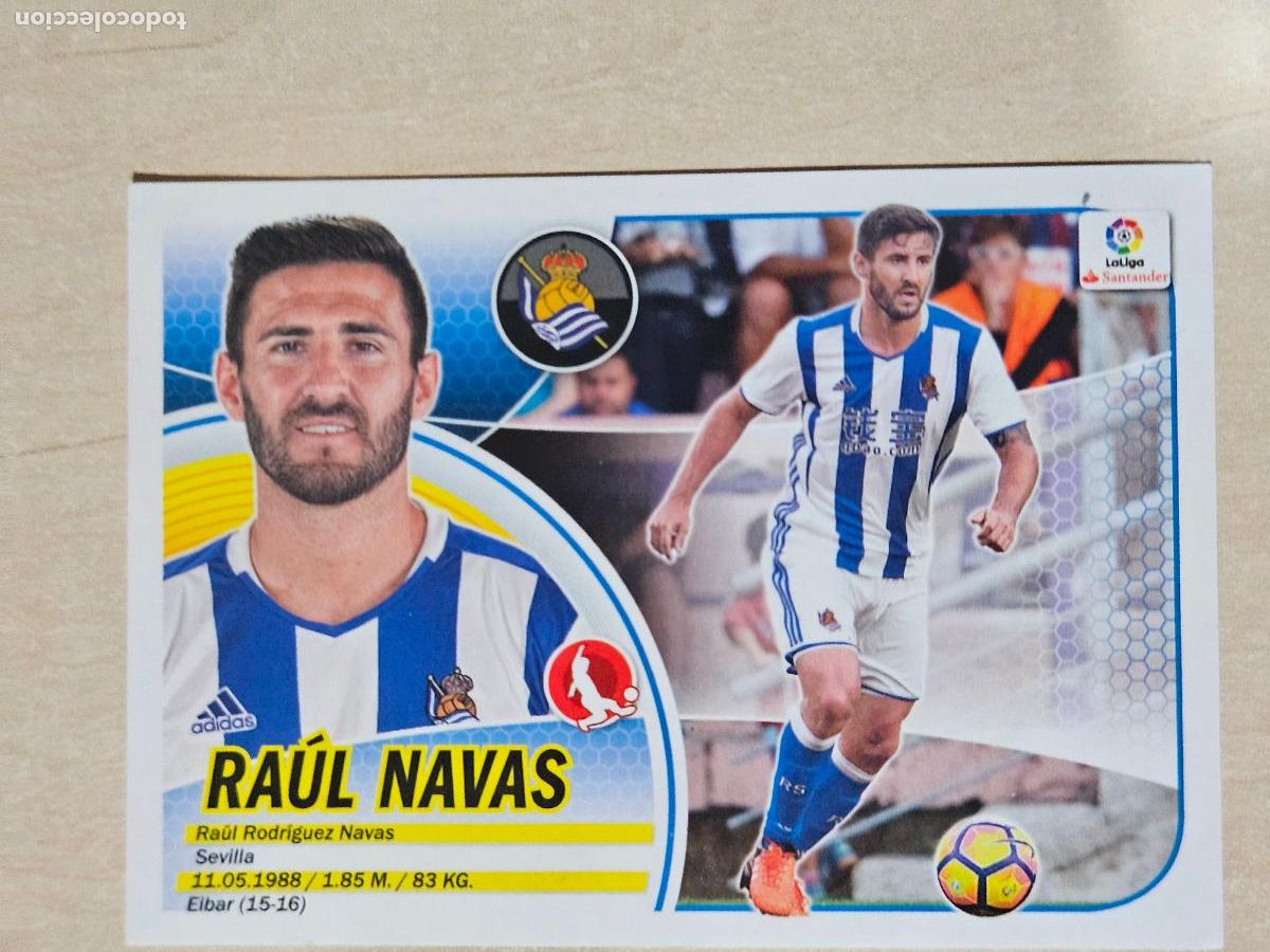 Cromos de f&uacute;tbol: EDICIONES ESTE 2016 17 FICHAJE INVIERNO N&ordm; 31 RAUL NAVAS - CROMO SIN PEGAR