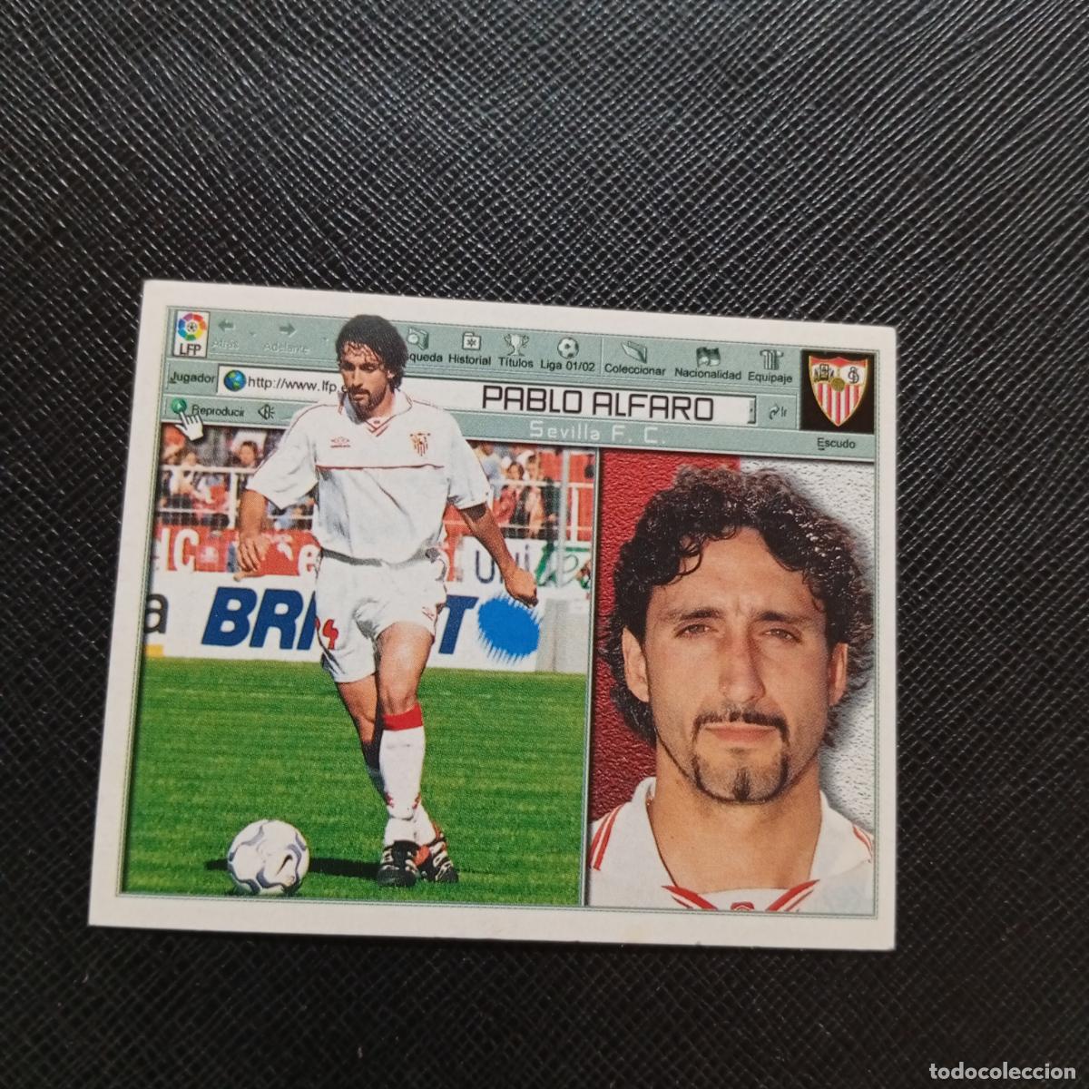 Cromos de f&uacute;tbol: PABLO ALFARO SEVILLA ESTE 2001 2002 CROMO FUTBOL 01 02 LIGA - SIN PEGAR - A58 PG487
