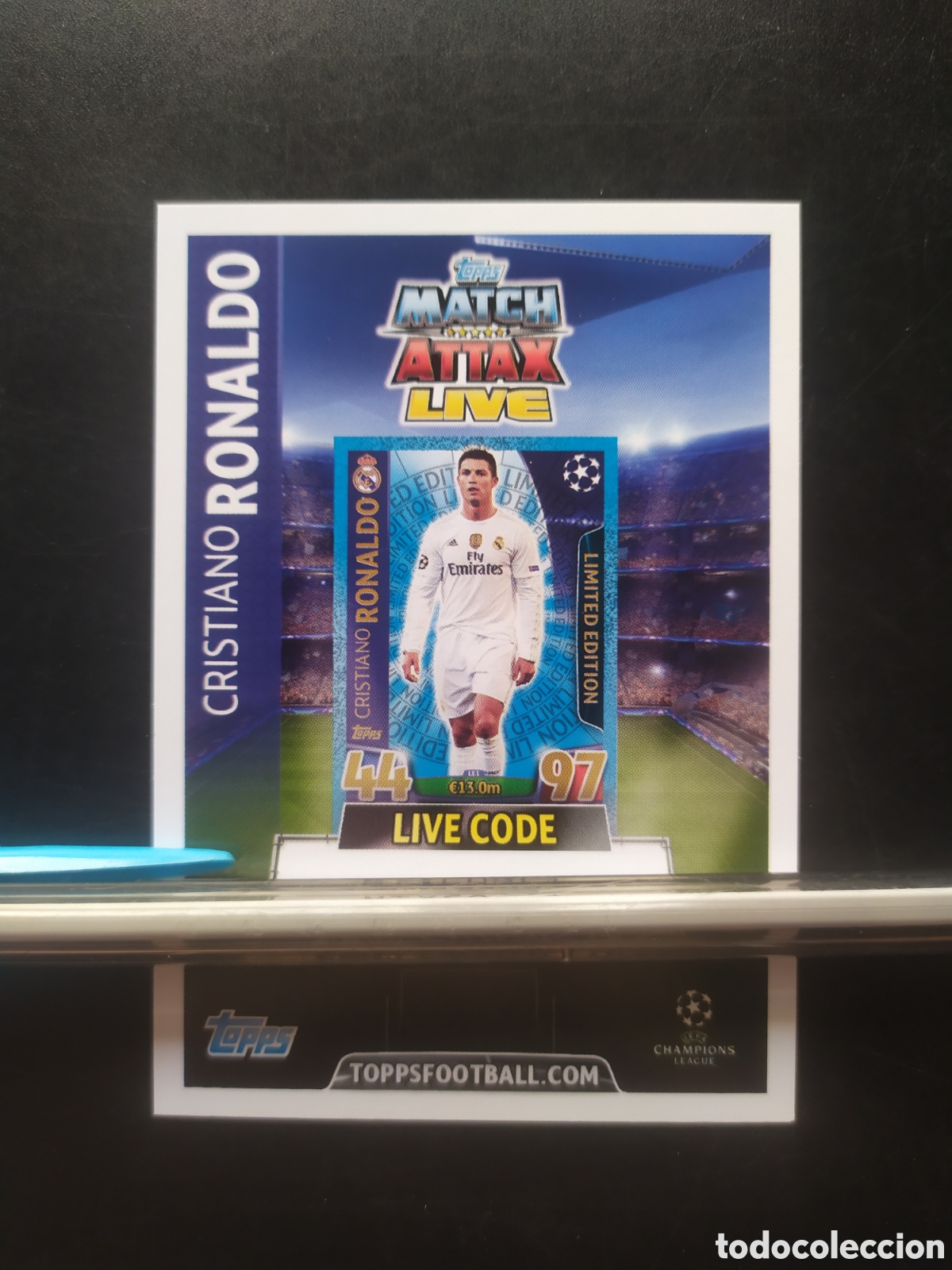 Cromos de f&uacute;tbol: UEFA Champions match attax topps 2015 2016 15 16 live code Cristiano Ronaldo Real Madrid