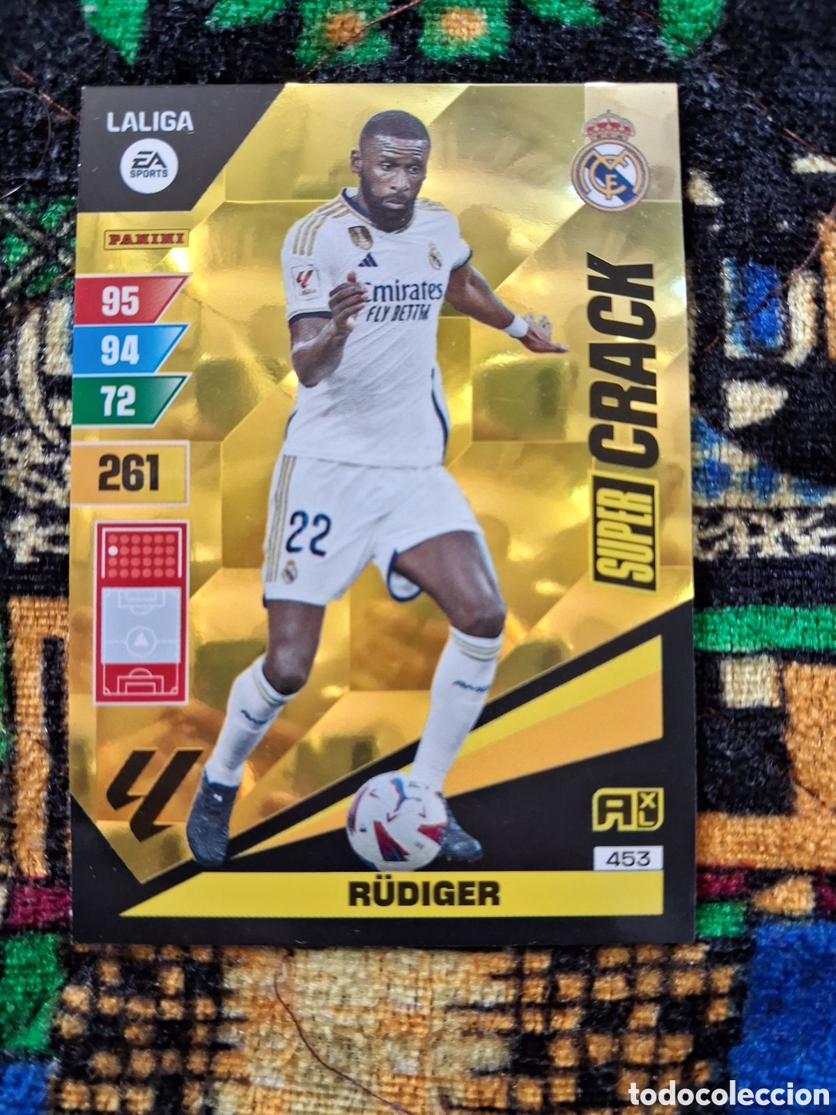Cromos de f&uacute;tbol: C672. 453 super crack R&Uuml;DIGER REAL MADRID ADRENALYN XL LA LIGA 2023 2024 23 24 CROMOS CARDS TOPPS