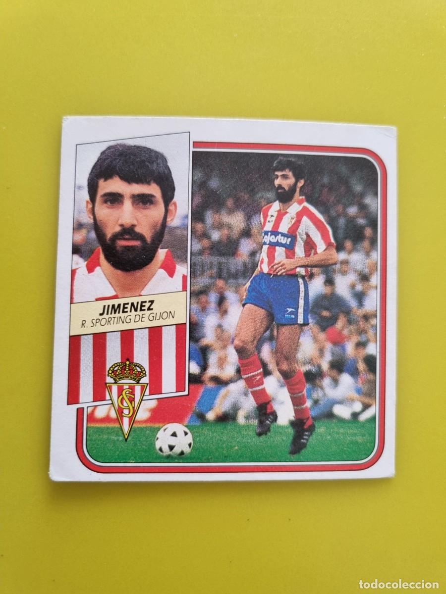 Cromos de f&uacute;tbol: CROMO FUTBOL LIGA ESTE 89 90 1989 1990 NUNCA PEGADO SIN PEGAR JIMENEZ SPORTING GIJON LEER AR926