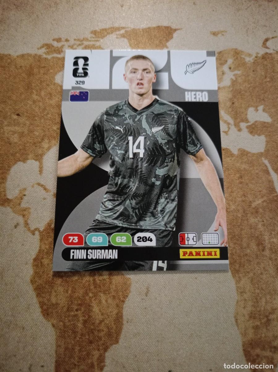 Cromos de f&uacute;tbol: Nuevas Zelanda 329 FINN SURMAN Adrenalyn WORLD Cup 2026