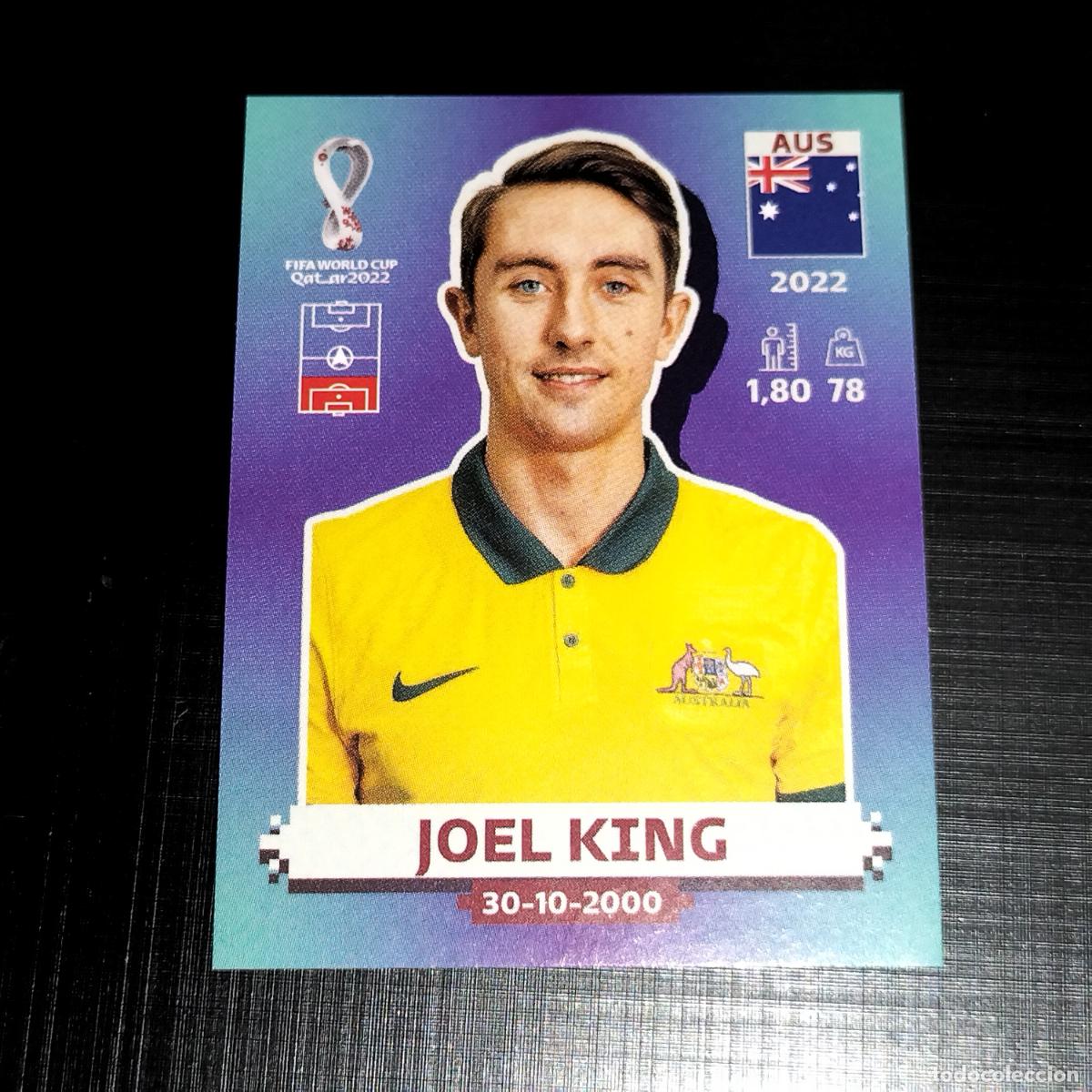 Cromos de f&uacute;tbol: AUS 8 JOEL KING AUSTRALIA CROMOS STICKER MUNDIAL QTAR 22 2022 FIFA WORLD CUP PANINI