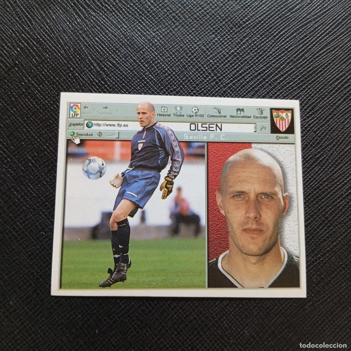 Cartes &agrave; collectionner de Football: OLSEN SEVILLA ESTE 2001 2002 CROMO FUTBOL 01 02 LIGA - SIN PEGAR - A58 PG496