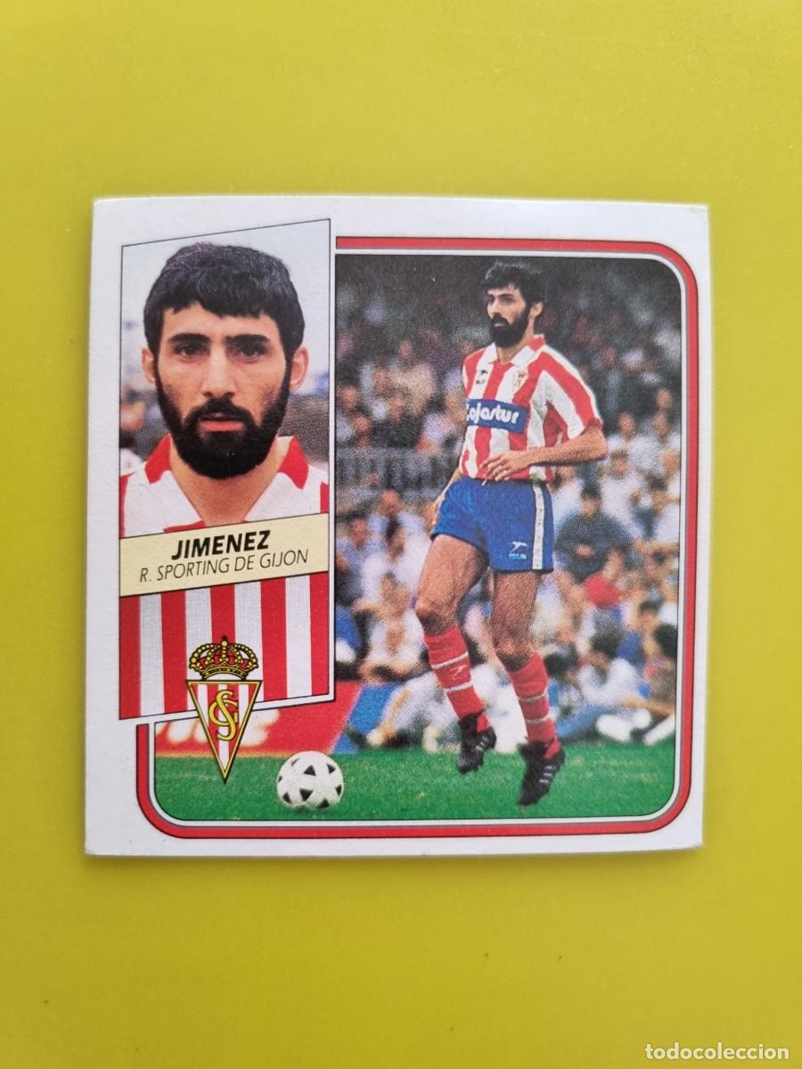 Fu&szlig;ball-Sticker: CROMO FUTBOL LIGA ESTE 89 90 1989 1990 NUNCA PEGADO SIN PEGAR JIMENEZ SPORTING GIJON AR926