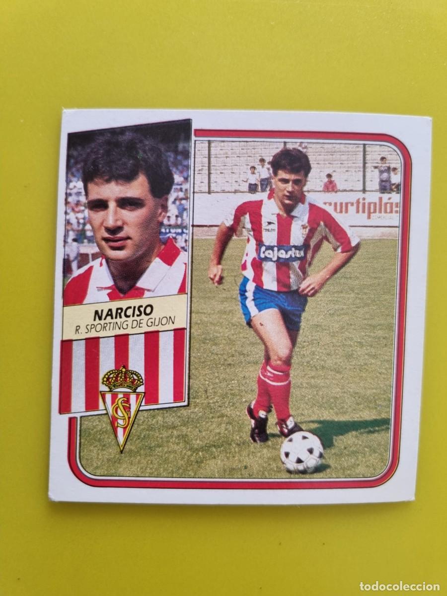 Figurine di Calcio: CROMO FUTBOL LIGA ESTE 89 90 1989 1990 NUNCA PEGADO SIN PEGAR NARCISO SPORTING GIJON AR926