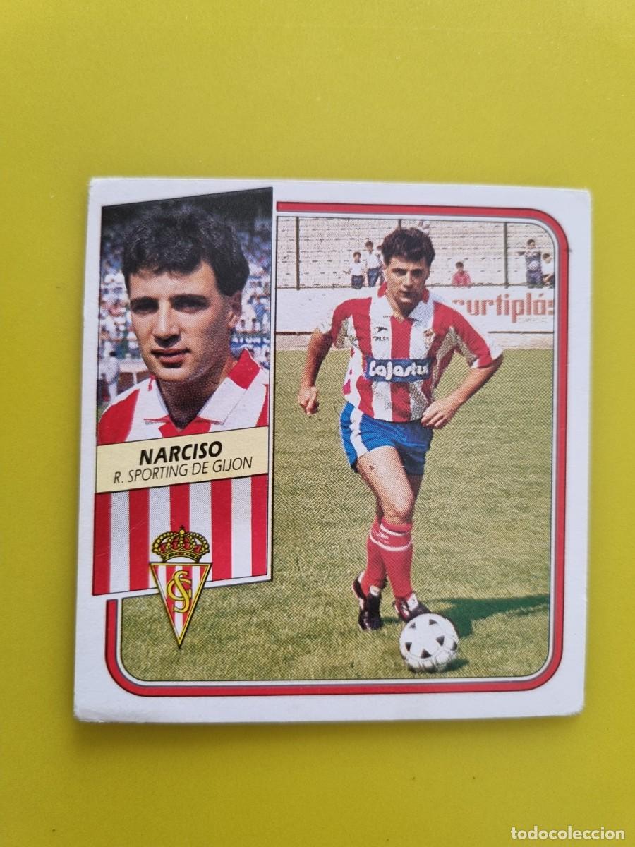 Figurine di Calcio: CROMO FUTBOL LIGA ESTE 89 90 1989 1990 NUNCA PEGADO SIN PEGAR NARCISO SPORTING GIJON AR926