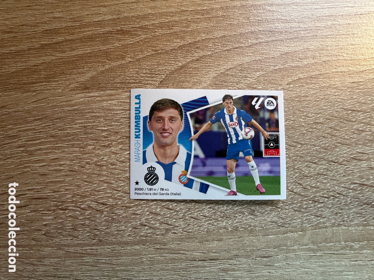 Figurine di Calcio: 34 KUMBULLA &Uacute;LTIMOS FICHAJES CROMOS ESTE LALIGA 2024 2025 24 25 RCD ESPANYOL