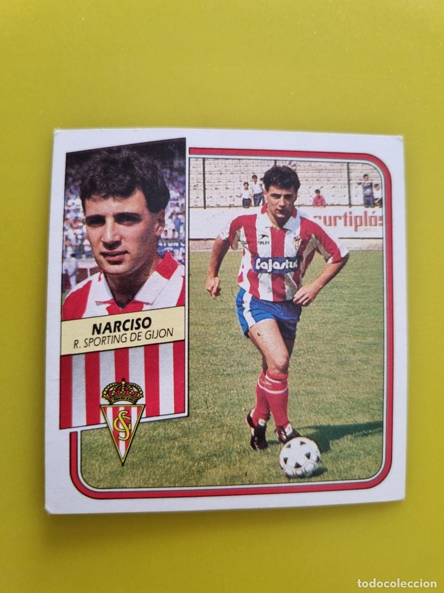 Cromos de f&uacute;tbol: CROMO FUTBOL LIGA ESTE 89 90 1989 1990 NUNCA PEGADO SIN PEGAR NARCISO SPORTING GIJON AR926