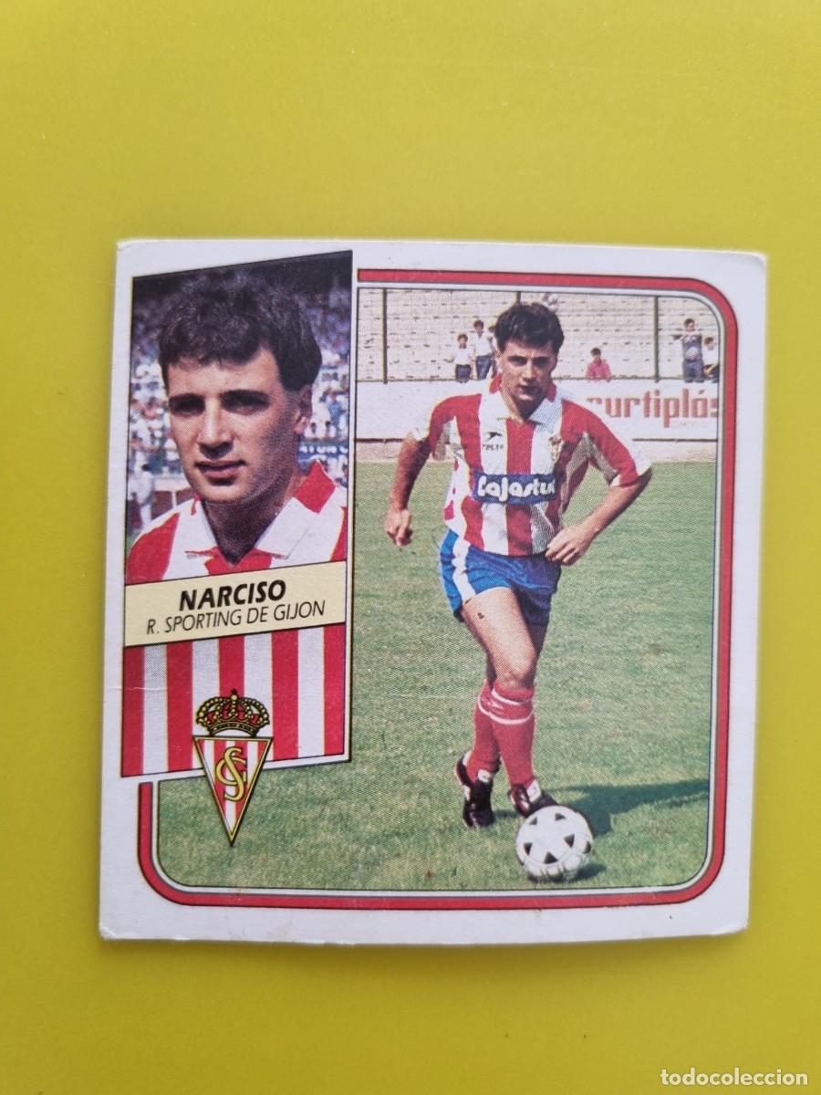 Cromos de f&uacute;tbol: CROMO FUTBOL LIGA ESTE 89 90 1989 1990 NUNCA PEGADO SIN PEGAR NARCISO SPORTING GIJON AR926