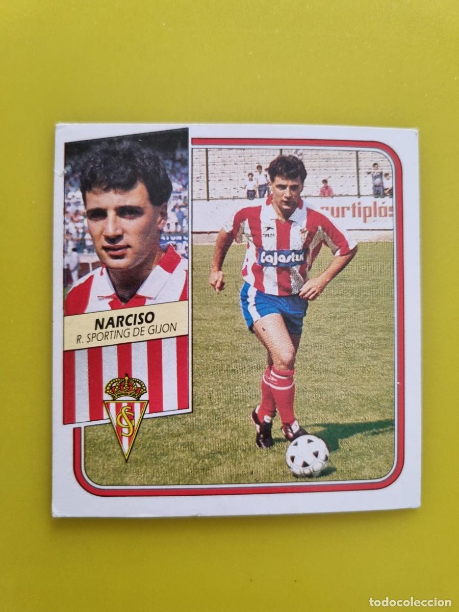Cromos de f&uacute;tbol: CROMO FUTBOL LIGA ESTE 89 90 1989 1990 NUNCA PEGADO SIN PEGAR NARCISO SPORTING GIJON AR926