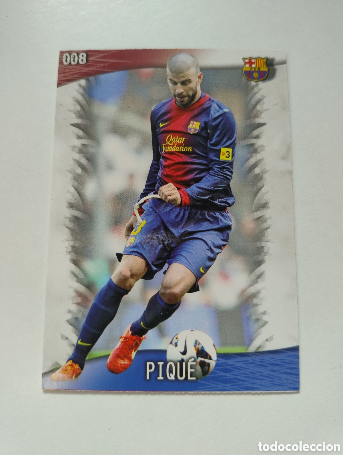 Cromos de f&uacute;tbol: 8 - Piqu&eacute; - Barcelona - Mundicromo 2013
