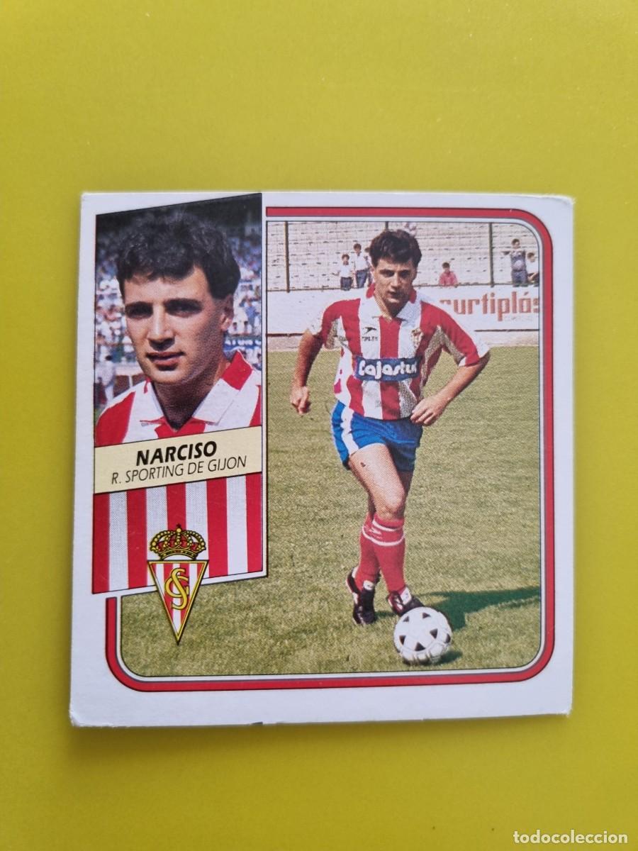 Cromos de f&uacute;tbol: CROMO FUTBOL LIGA ESTE 89 90 1989 1990 NUNCA PEGADO SIN PEGAR NARCISO SPORTING GIJON AR926