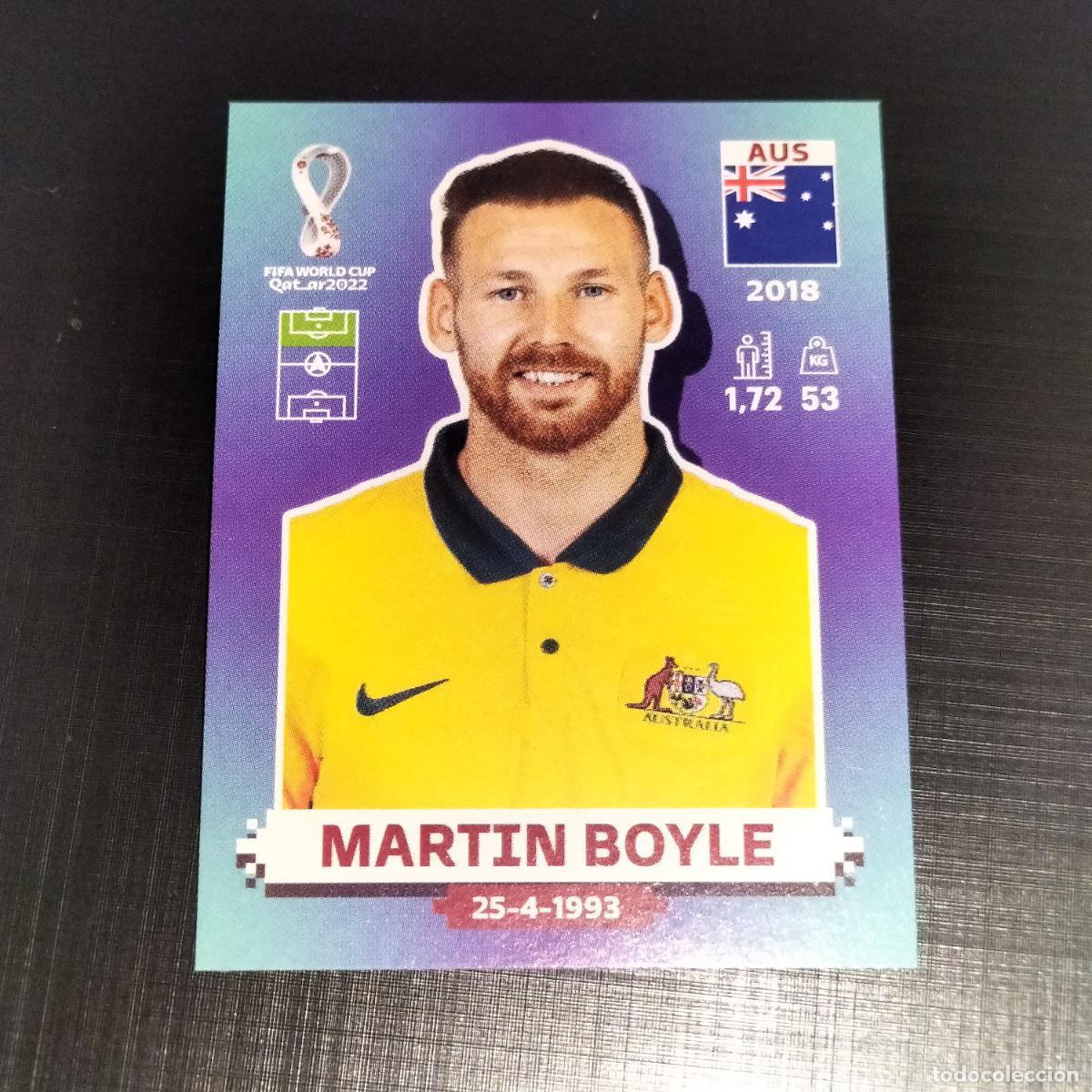 Cromos de f&uacute;tbol: AUS 16 MARTIN BOYLE AUSTRALIA CROMOS STICKER MUNDIAL QTAR 22 2022 FIFA WORLD CUP PANINI