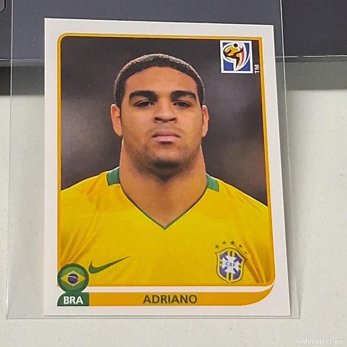 Cromos de Futebol: D9 504 ADRIANO BRASIL CROMOS ALBUM MUNDIAL FUTBOL SOUTH AFRICA 2010 FIFA WORLD CUP PANINI
