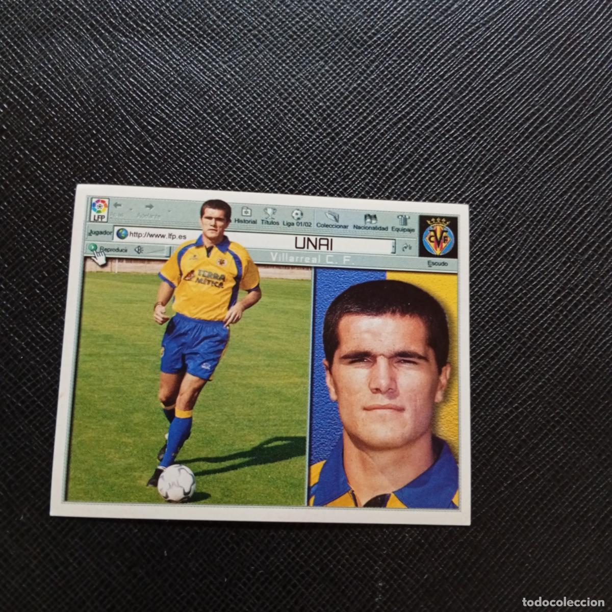 Cromos de f&uacute;tbol: UNAI VILLARREAL ESTE 2001 2002 CROMO FUTBOL 01 02 LIGA - SIN PEGAR - A58 PG523