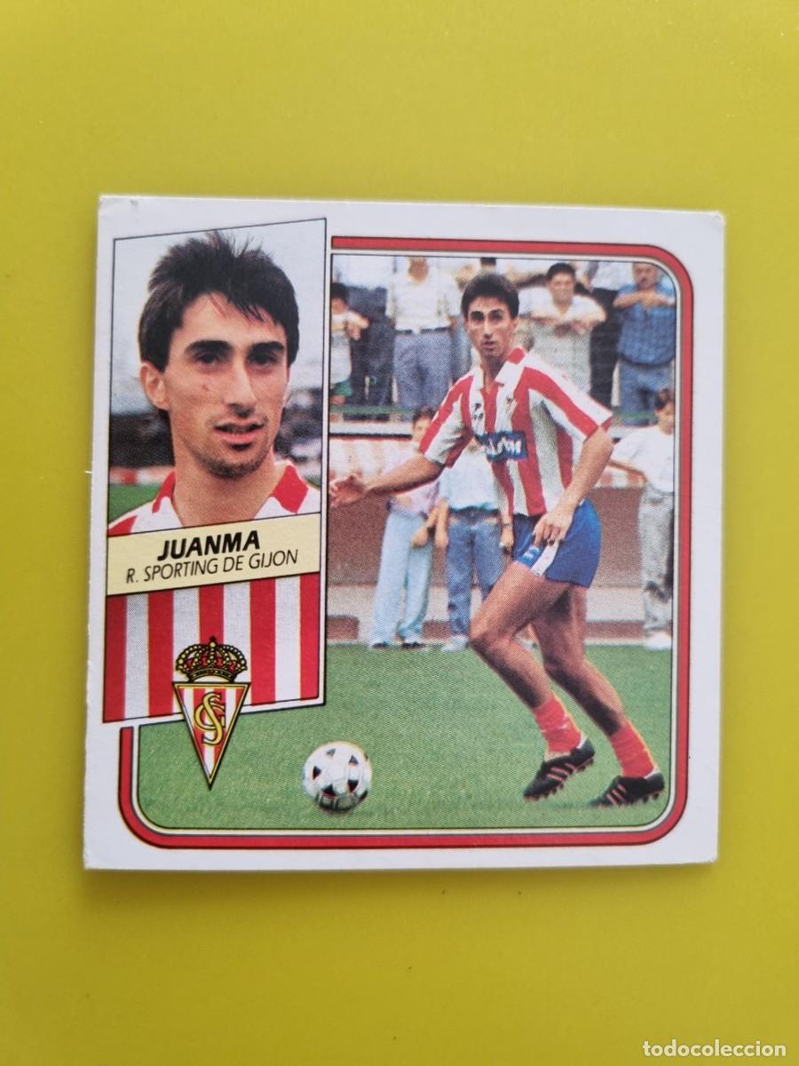 Cromos de f&uacute;tbol: CROMO FUTBOL LIGA ESTE 89 90 1989 1990 NUNCA PEGADO SIN PEGAR JUANMA SPORTING GIJON AR926