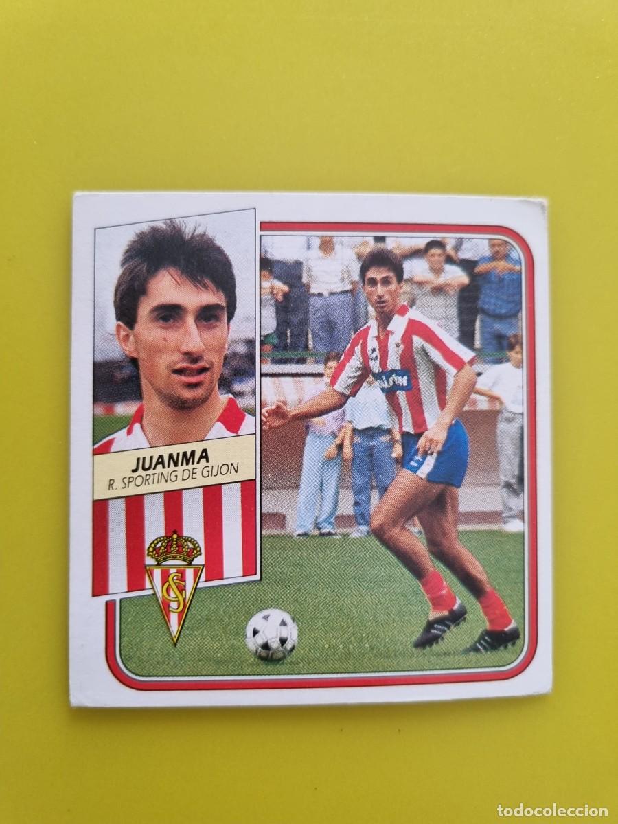 Cromos de f&uacute;tbol: CROMO FUTBOL LIGA ESTE 89 90 1989 1990 NUNCA PEGADO SIN PEGAR JUANMA SPORTING GIJON AR926
