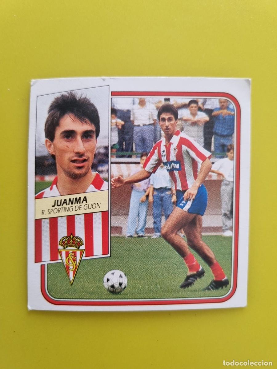 Cromos de f&uacute;tbol: CROMO FUTBOL LIGA ESTE 89 90 1989 1990 NUNCA PEGADO SIN PEGAR JUANMA SPORTING GIJON AR926