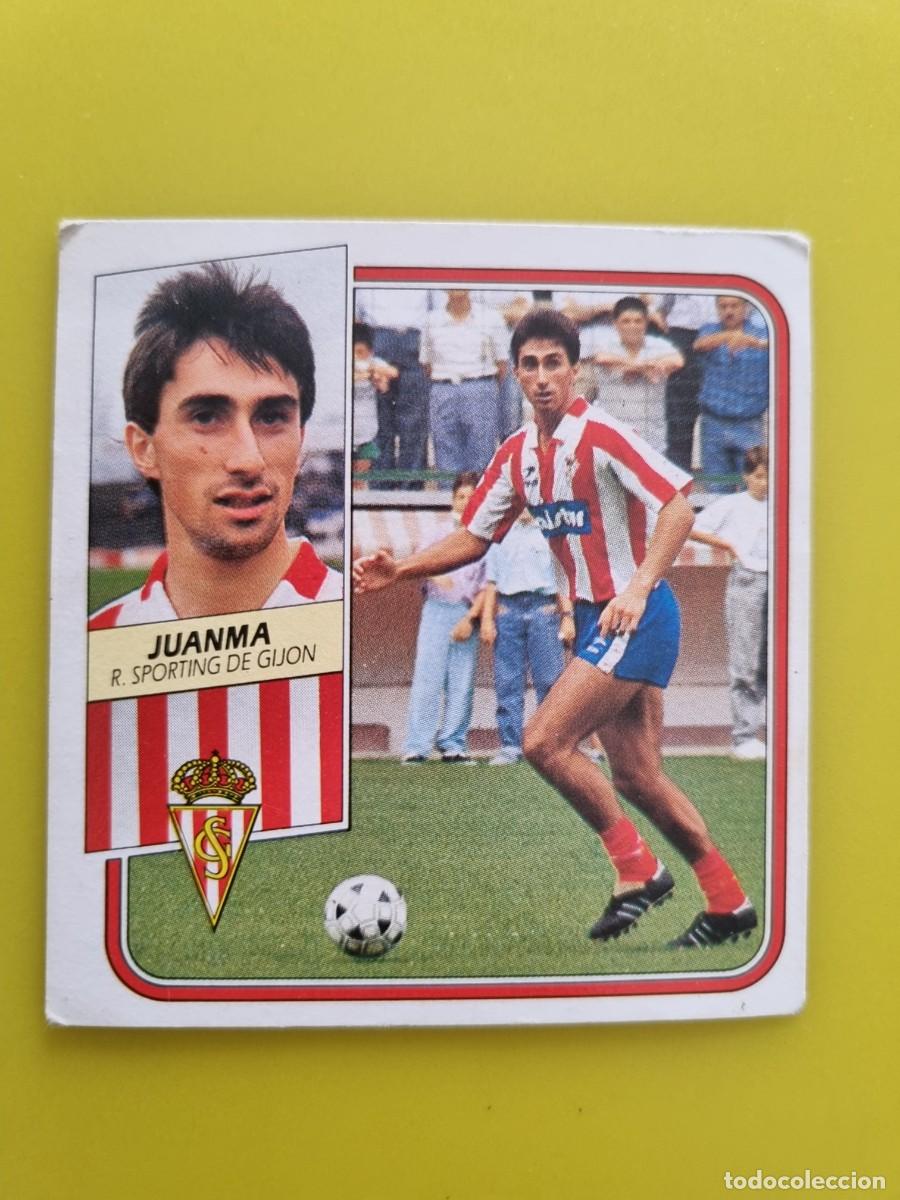 Cromos de f&uacute;tbol: CROMO FUTBOL LIGA ESTE 89 90 1989 1990 NUNCA PEGADO SIN PEGAR JUANMA SPORTING GIJON AR926